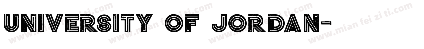 University Of Jordan字体转换